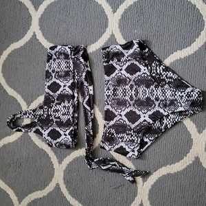 Snake Print Bikini Set